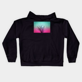 Maguey plant and color gradient photograph Kids Hoodie
